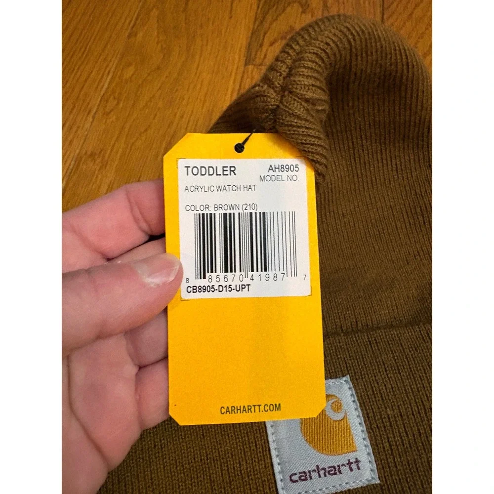 Carhartt Toddler Kids‎ Acrylic Watch Hat Beanie Brown AH8905 NWT
